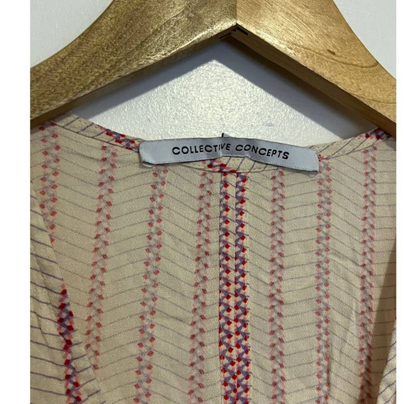 Collective Concepts Pink striped handkerchief hem S - Picture 4 of 8